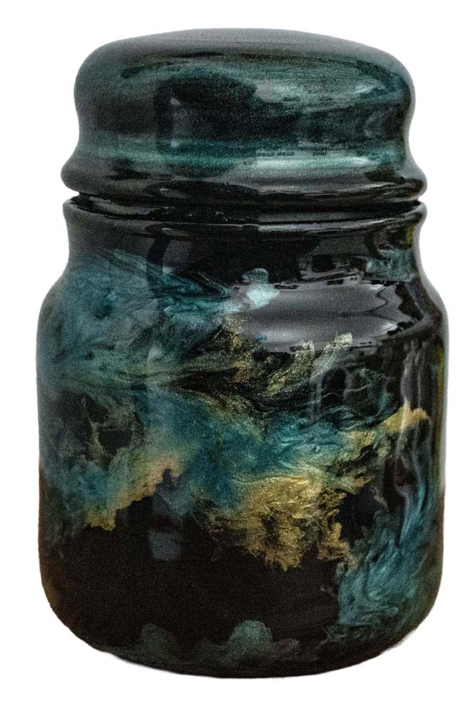 Urns by Sandi | Turquoise, Gold and Coffee