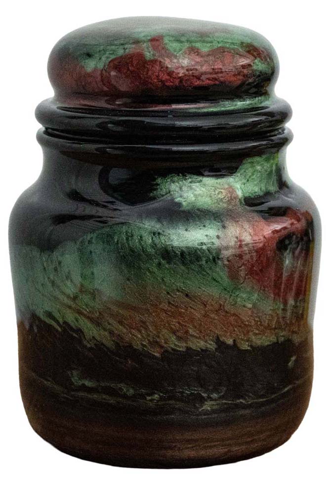 Urns by Sandi | Swirls of Red & Green Apple