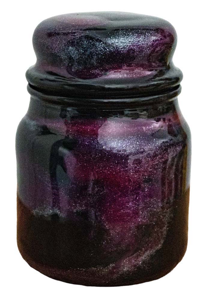 Urns by Sandi / Hot Pink on Black