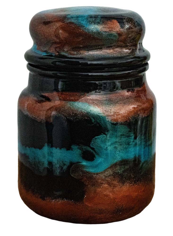 Urns by Sandi | Copper and Sky Blue