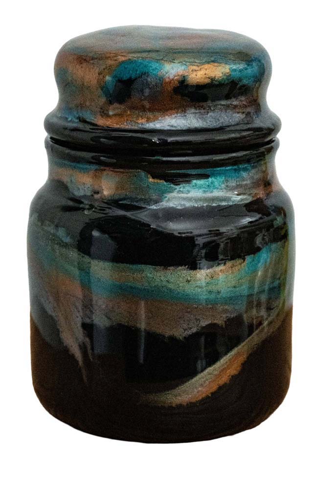 Urns by Sandi / Gold, Silver, Turquoise